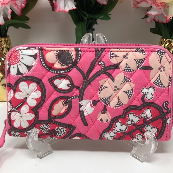 Vera Bradley Accordion Wallet Blush Pink NWT $44 - Picture 2 of 7